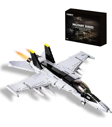 Amazon.com: FULHOLPE F-18 Hornet Strike Fighter Building Blocks